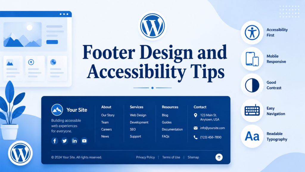 How Do You Edit the Footer in WordPress? Complete Guide-Footer Design and Accessibility Tips