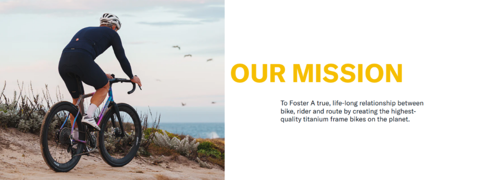 How Cycling Builds Trust Through Website Design-About Us Page: Building A Complete Brand Story-Mission Section: Turning Product Quality Into Purpose