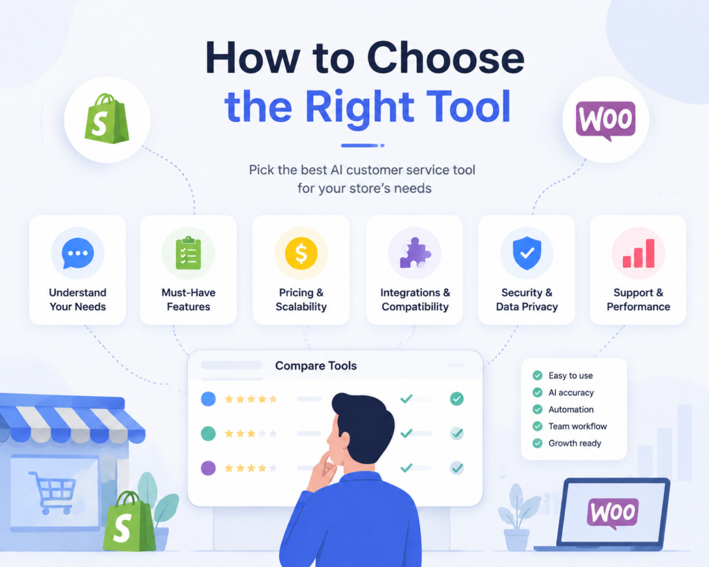 AI-Powered Customer Service Tools for Shopify and WooCommerce: 2026 Guide-How to Choose the Right Tool