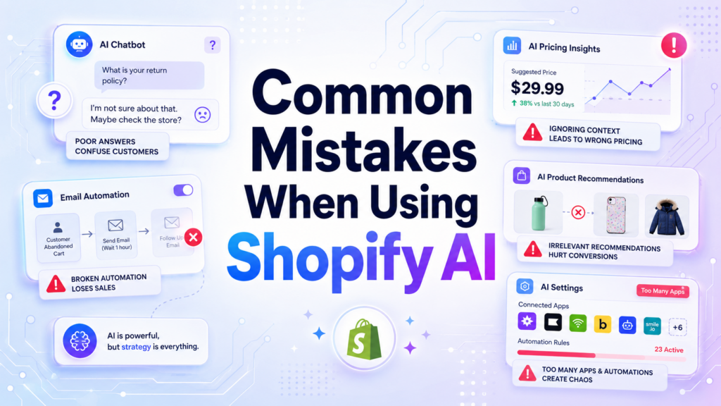 AI Tools for Shopify: A Complete Guide for Smarter Ecommerce Growth-Common Mistakes When Using Shopify AI