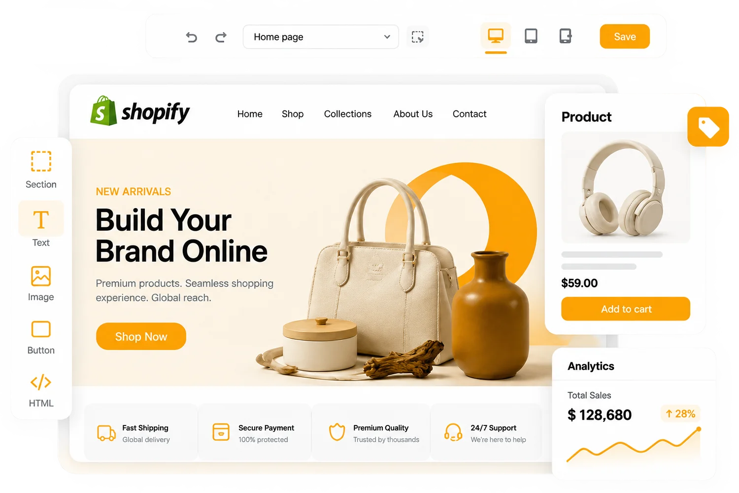 shopify build