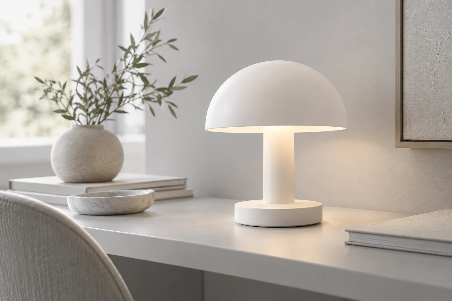 Desktop lamp scene display