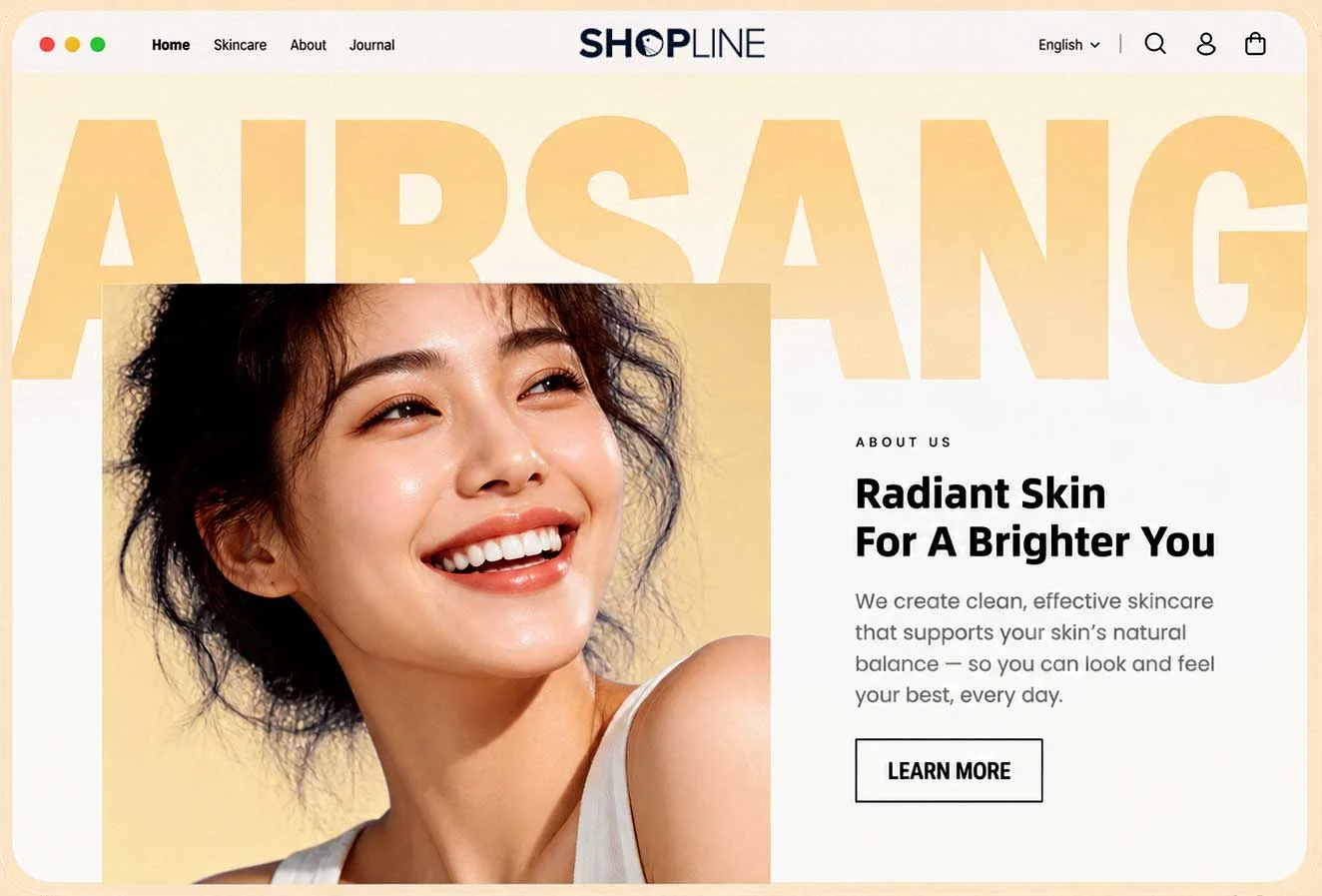 Global ecommerce visual design display
