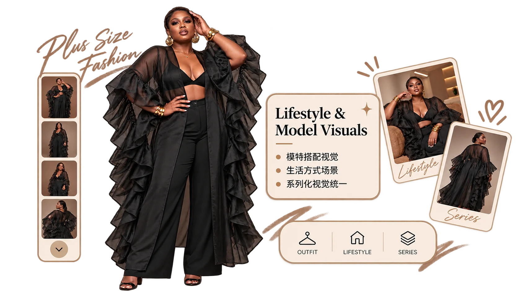Lifestyle & Model Visuals / Scene Model Visuals