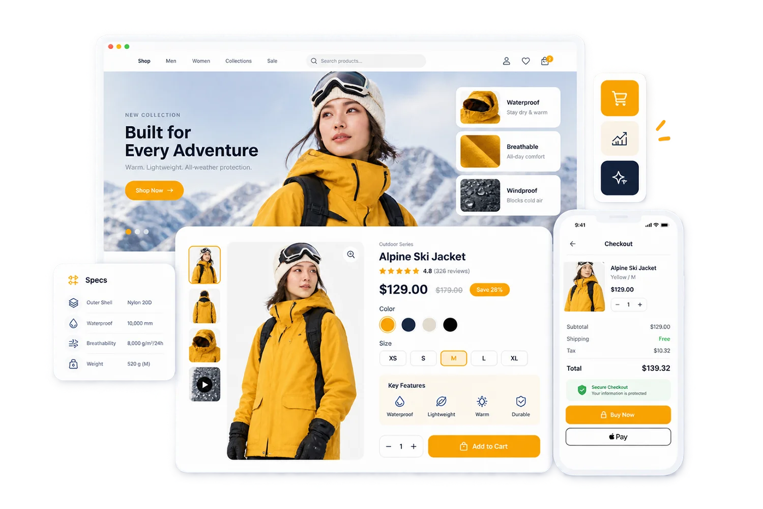 Product Page Design / Improve user purchasing confidence