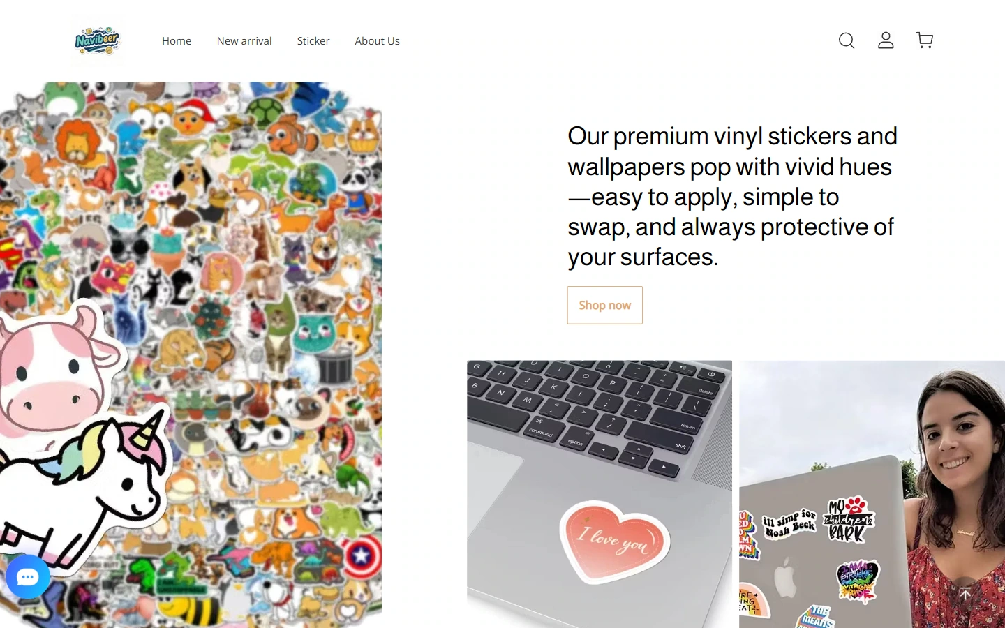 Home page content: Let the theme gradually unfold along the modules