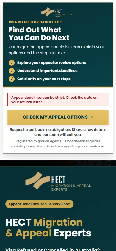 HECT mobile homepage: reallocate space according to narrow screen