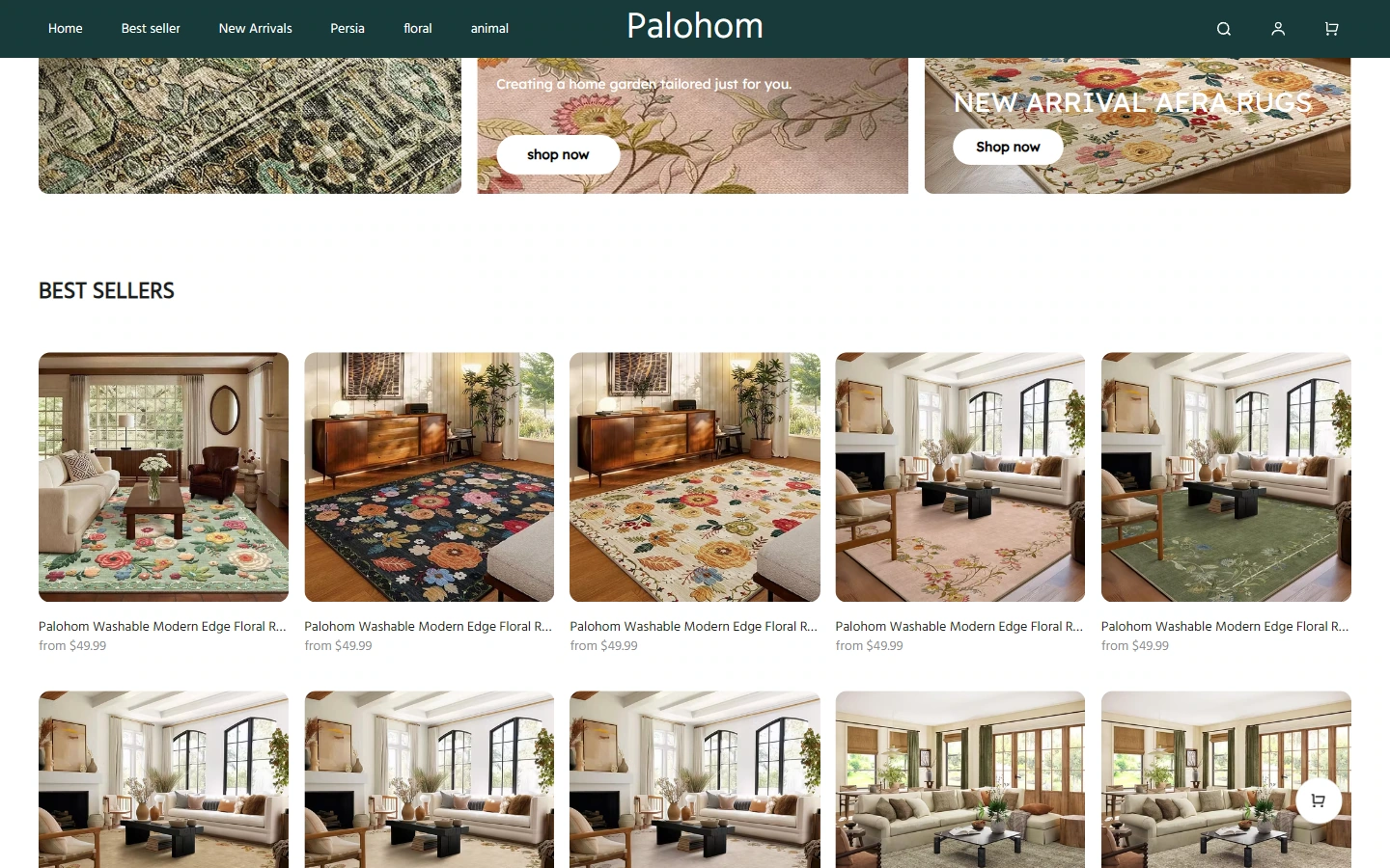 Home page content: Let the theme gradually unfold along the modules
