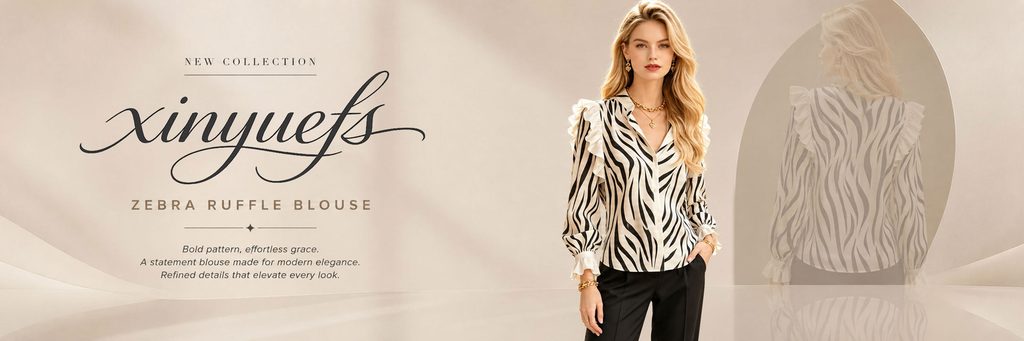 SHEIN women's clothing store poster design analysis - highlighting the product personality of zebra print shirts