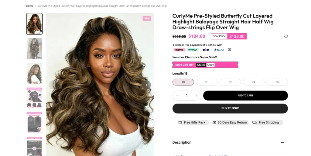 Shopify fake e-commerce brand website design and user experience upgrade - product page design: improve conversion through clear information - product image strategy
