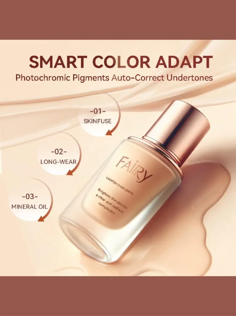 What kind of Amazon liquid foundation main product image is easier to achieve conversion - intelligently adapts to skin color