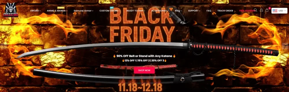 Shopify sword brand website website design and brand trust system construction-promotional activities and seasonal marketing management