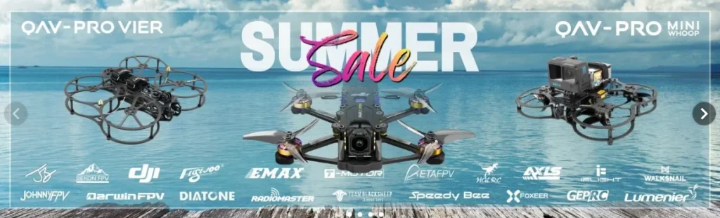 Shopify drone brand website homepage design case-Hero first screen design - establish a sense of professional authority in seconds