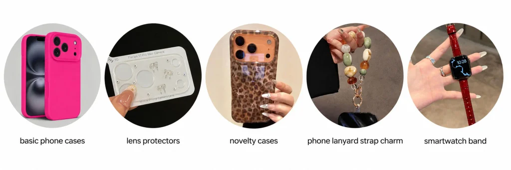 SHEIN mobile phone case store poster design - fifth picture: using classification vision to help consumers understand the store product structure