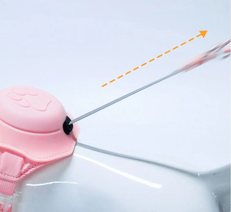 Integrated pet chest and back leash: telescopic theme: guide the line of sight with directional lines