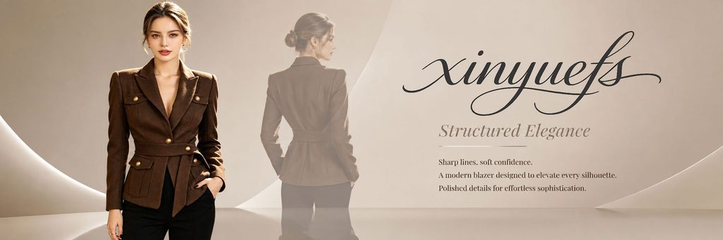 SHEIN women's clothing store poster design analysis-enhance the high-end sense of suits through tailoring
