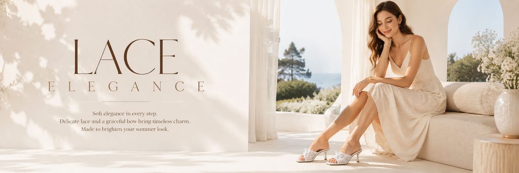 SHEIN women's shoe store poster design analysis - complete the visual ending with bright holiday scenes