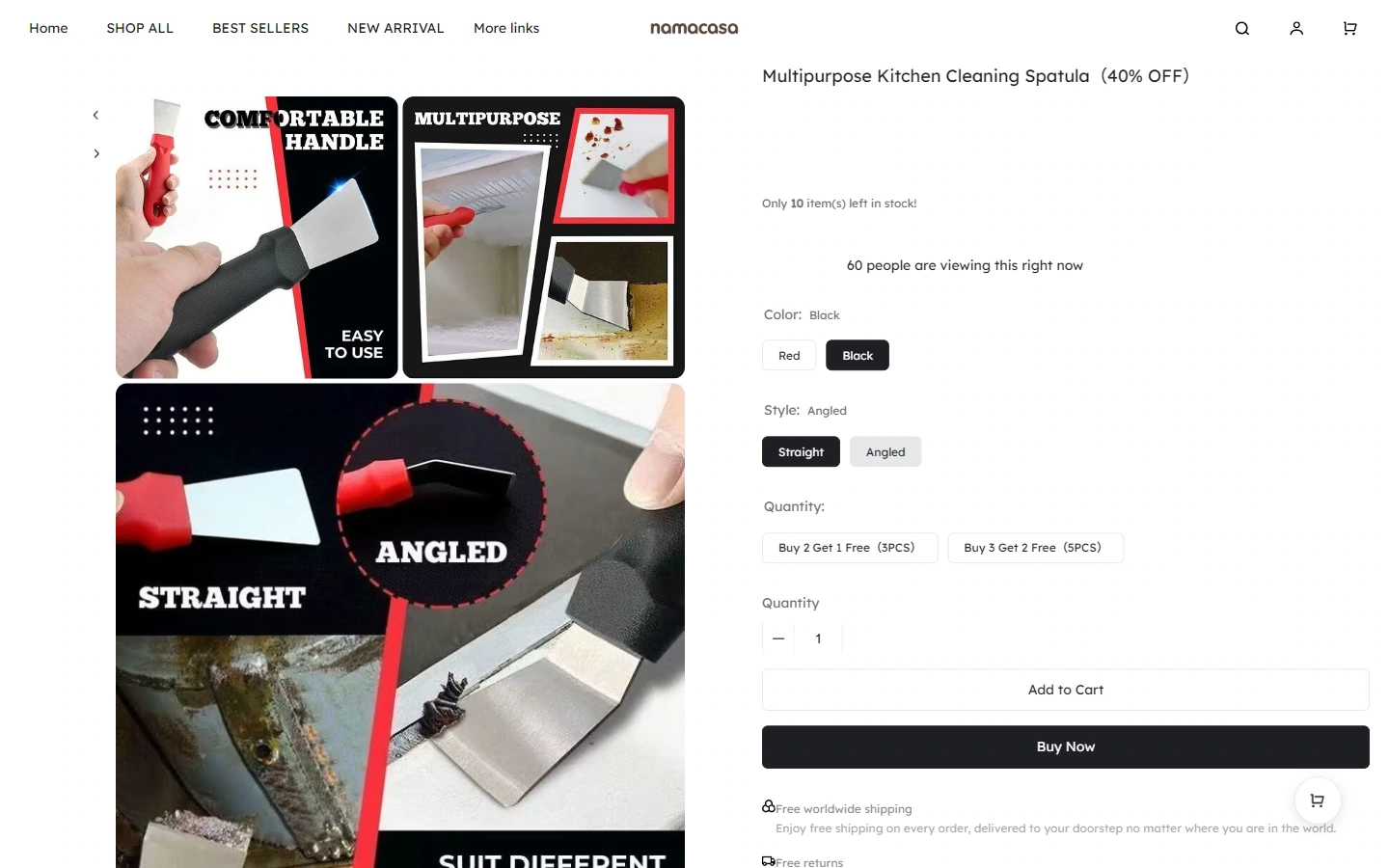 Specification selection: provide clear feedback on current options