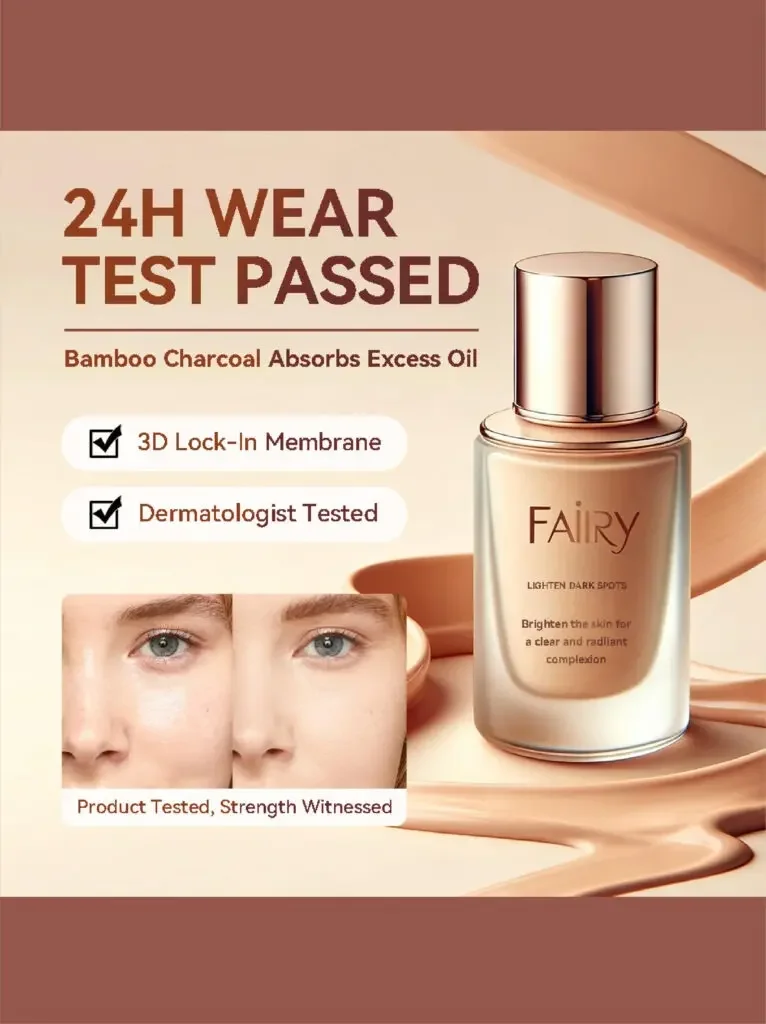What kind of Amazon liquid foundation main product image is easier to achieve conversion - passed the 24-hour makeup test