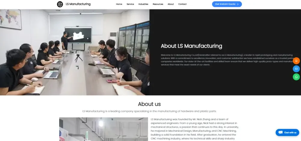 WordPress Precision Manufacturing Industry Enterprise Official Website Design and Construction Case - About Us Page: Building Brand Trust