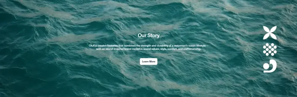Shopify footwear brand website design case | High-end lifestyle brand website-Homepage design strategy-Telling the brand story through page sections-Brand story section