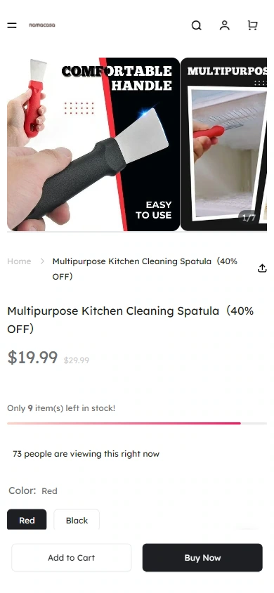 Mobile phone details: let product pictures and information appear in order