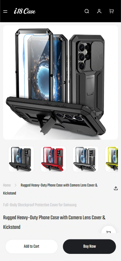 Mobile phone details: let product pictures and information appear in order