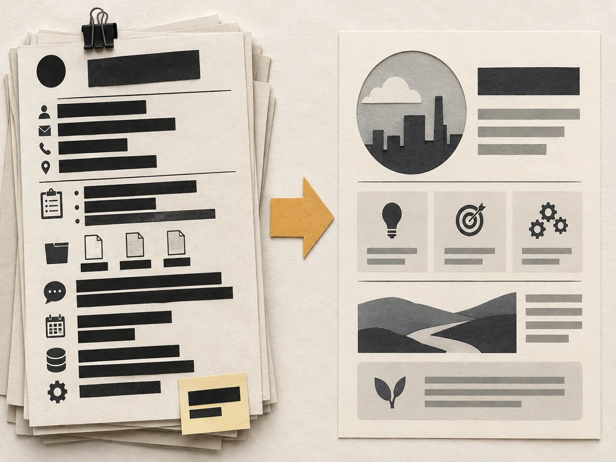 Organize client-anonymous project records into industry and scope of work descriptions that are permitted to be disclosed