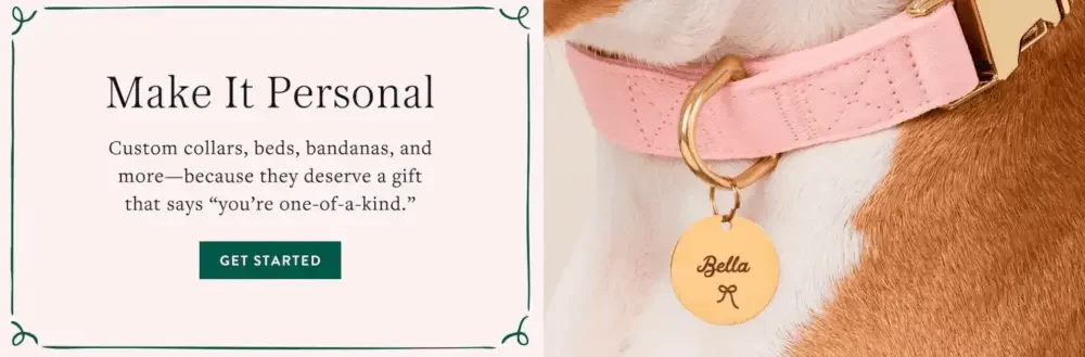 Shopify pet products brand website design case - Promote browsing and purchasing through product display design - Create personalized customization into a high-value service