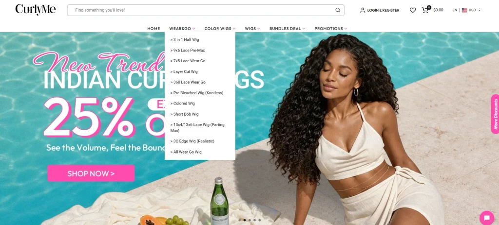 Shopify fake e-commerce brand website design and user experience upgrade - Home page design: create a strong first impression - Navigation design: with product classification as the core