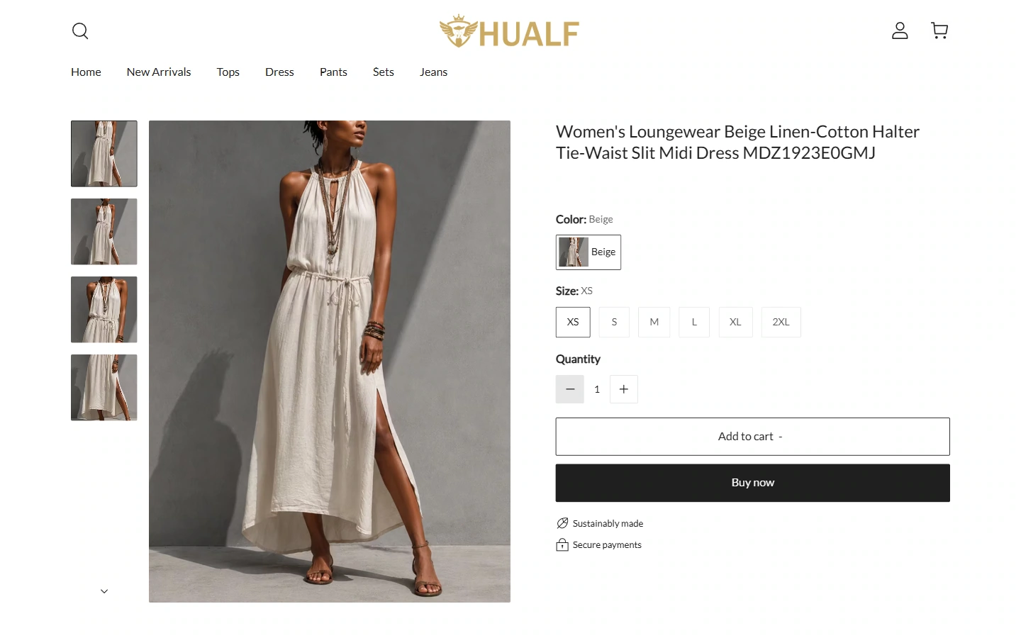 Product details: Put pictures and single product information together