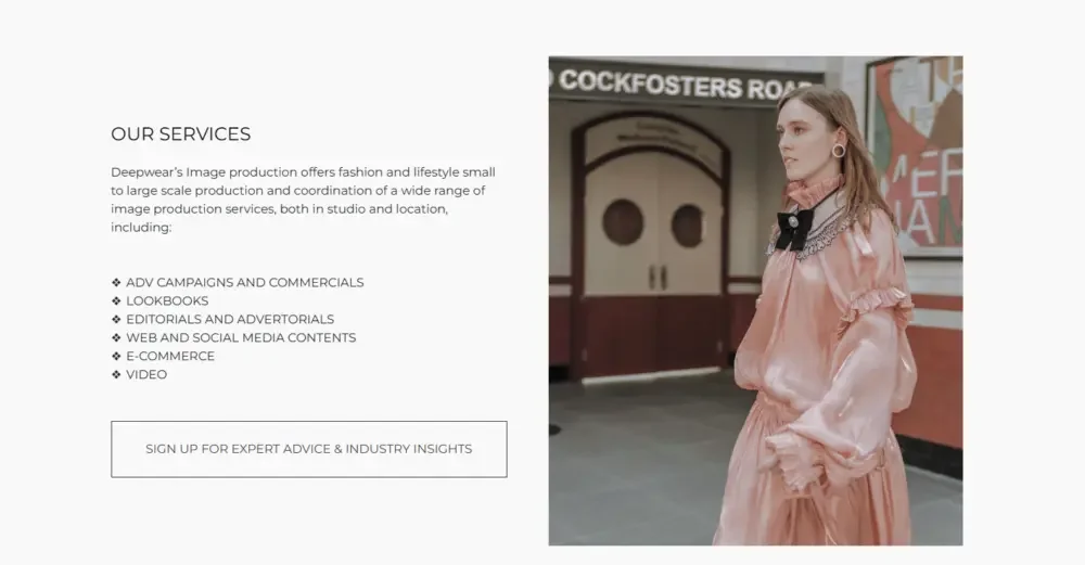Shopify Clothing Manufacturing Industry B2B Website Design Case-Product and Case Display Area