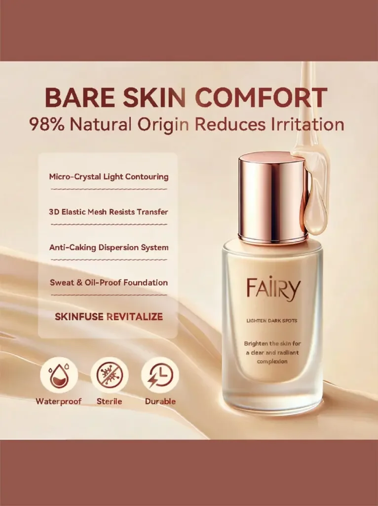 What kind of Amazon liquid foundation main product image is easier to achieve conversion-naked skin comfort