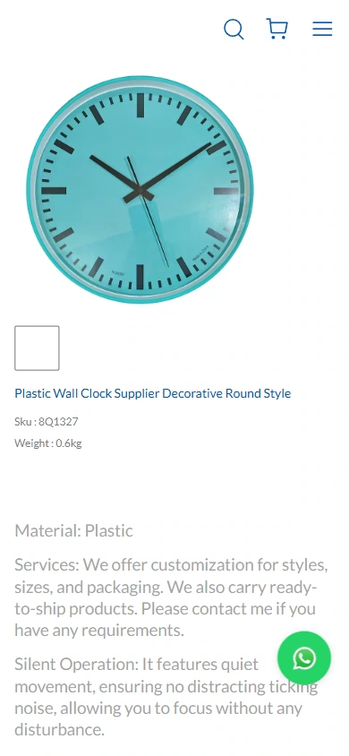 Mobile phone details: let product pictures and information appear in order