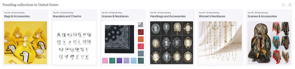 Shopify jewelry wholesale mall website design project-Homepage design strategy-Selected product display