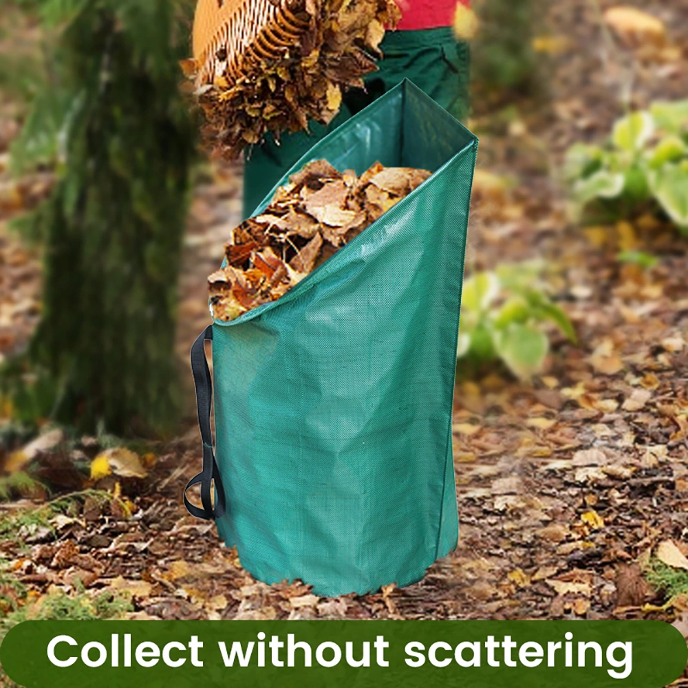 Folding garden leaf collection bag product picture: Expand overview: let the bag volume be seen first