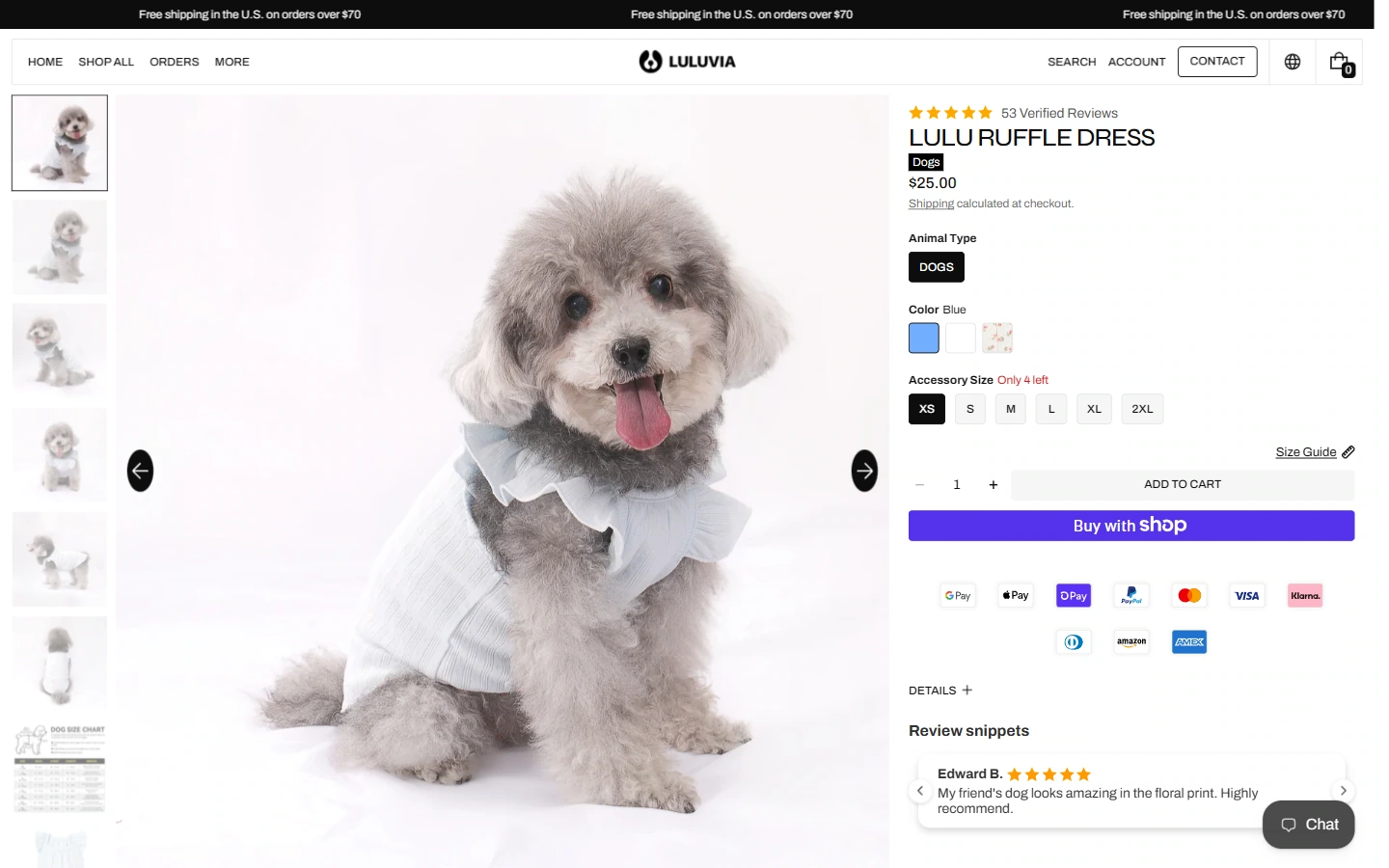 Luluvia Product Listings: Keep images adjacent to product information