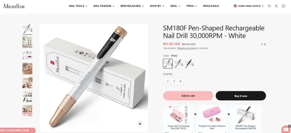 Shopify beauty care brand brand website visual design case - homepage design strategy - product display and conversion design