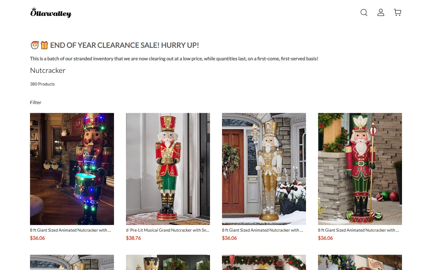 Category page: Provide a clear browsing order for the product catalog