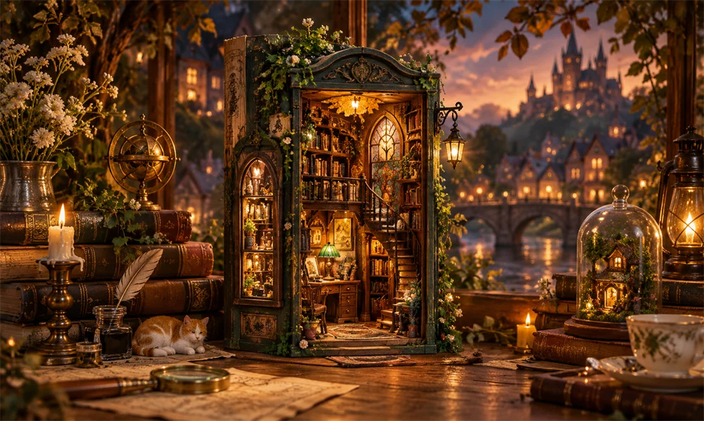Book Nook World SHOPLINE brand website home page visual design highlights analysis