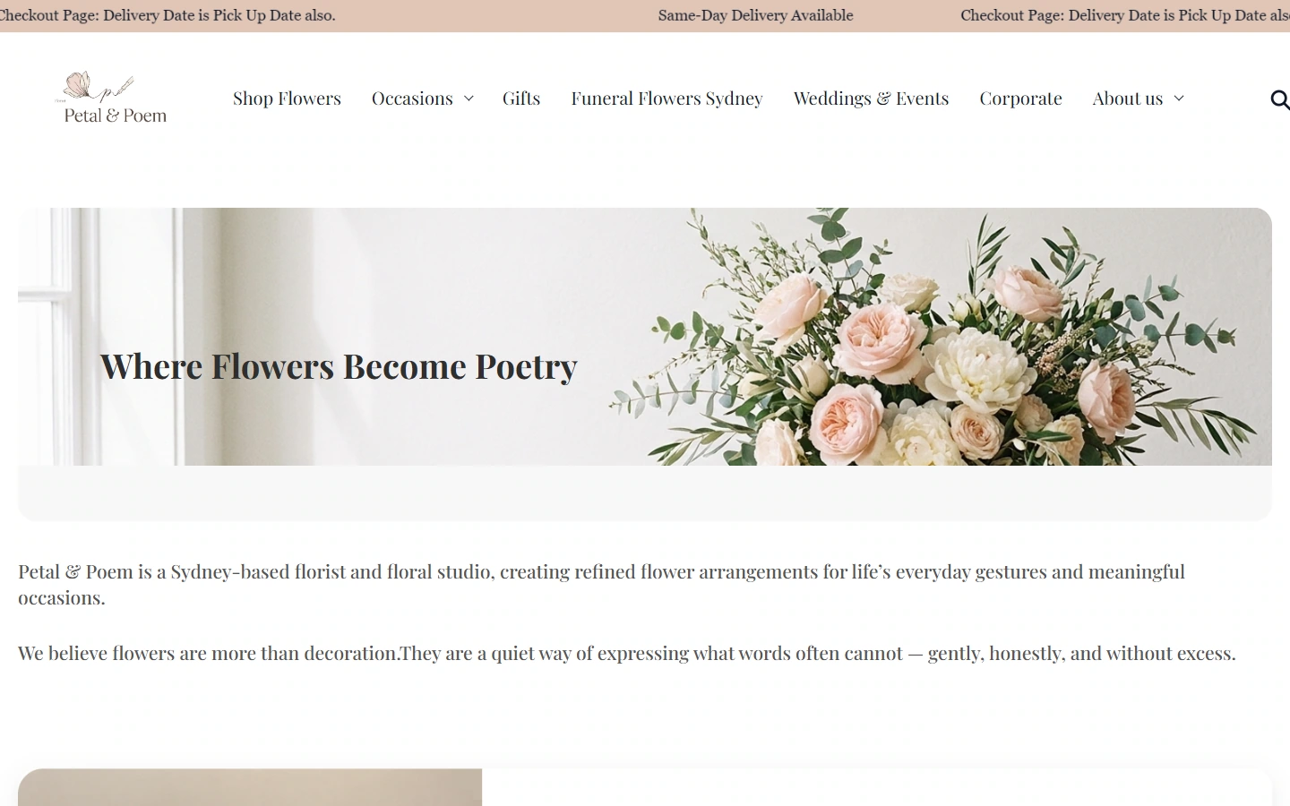 Petal & Poem Brand Introduction: Supplementary Brand and Team Background