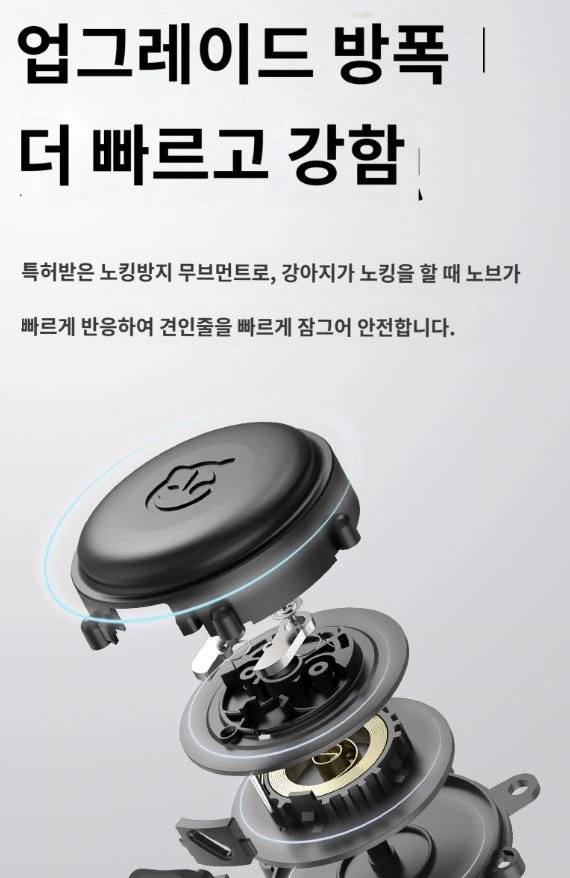 Integrated pet chest and back traction rope: internal diagram: the shell and components are unfolded layer by layer