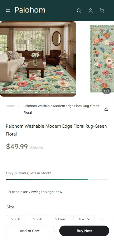 Mobile phone details: let product pictures and information appear in order