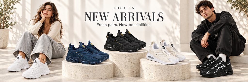 SHEIN Shoe Store Poster Design-New Arrivals Poster: Create anticipation for new products with a complete product lineup
