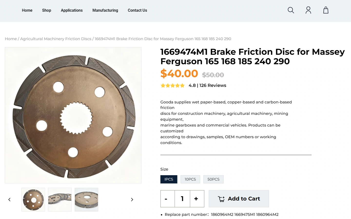 GOODA FRICTION Product Details: Keep images adjacent to product information