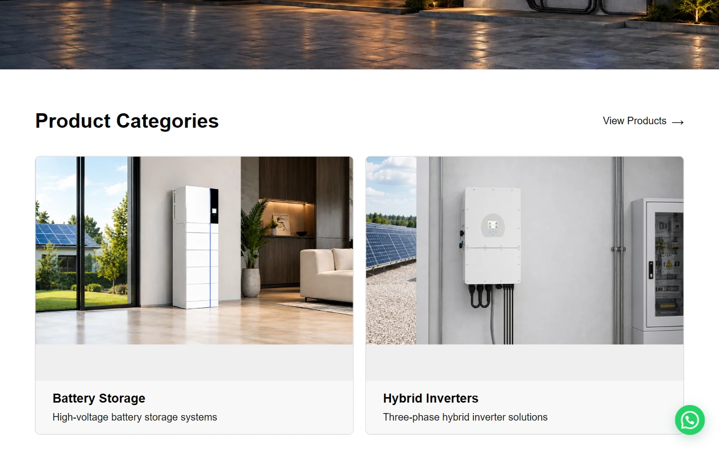 Energen homepage content: organize different topics separately