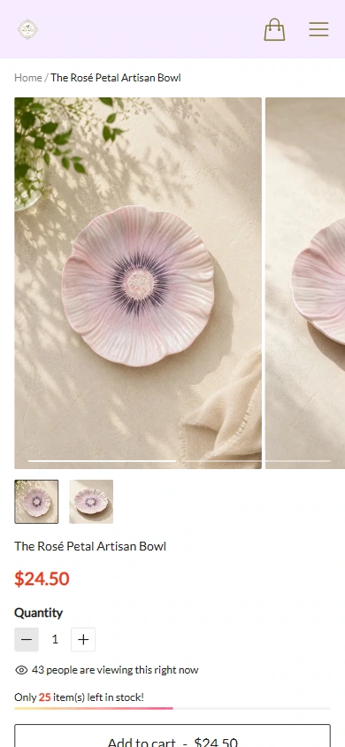 Mobile phone details: let product pictures and information appear in order