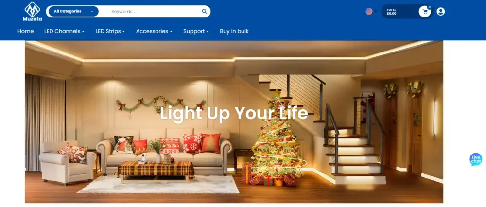 Shopify LED lighting brand website website design and conversion optimization case - About us page