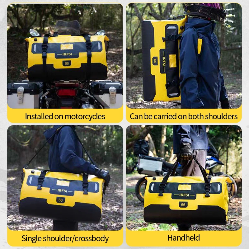 Product picture of motorcycle travel bag: Carrying method: Use four compartments to clearly distinguish the status