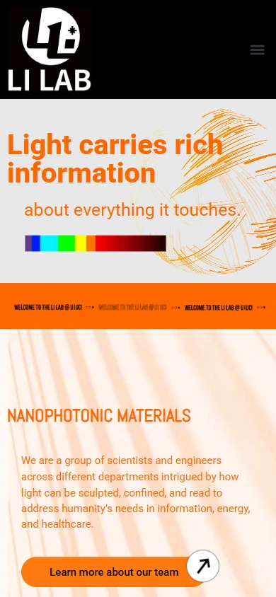 Li Lab mobile homepage: reallocate space according to narrow screen